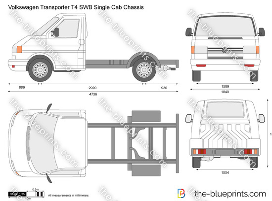 Volkswagen Transporter T4 SWB Single Cab Chassis