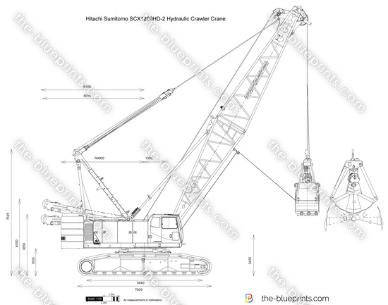 Hitachi Sumitomo SCX1200HD-2 Hydraulic Crawler Crane