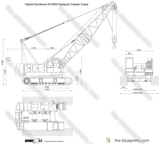 Hitachi Sumitomo SCX550 Hydraulic Crawler Crane