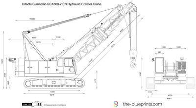 Hitachi Sumitomo SCX800-2 EN Hydraulic Crawler Crane