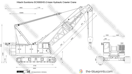 Hitachi Sumitomo SCX800HD-2 Asian Hydraulic Crawler Crane