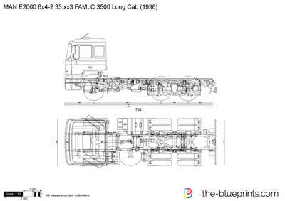 MAN E2000 6x4-2 33.xx3 FAMLC 3500 Long Cab (1996)