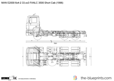 MAN E2000 6x4-2 33.xx3 FANLC 3500 Short Cab (1996)