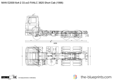 MAN E2000 6x4-2 33.xx3 FANLC 3825 Short Cab (1996)