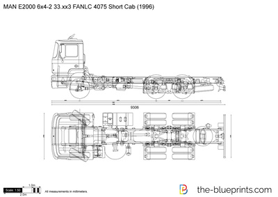 MAN E2000 6x4-2 33.xx3 FANLC 4075 Short Cab (1996)