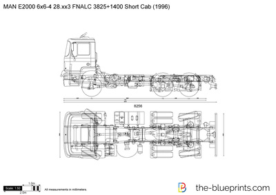 MAN E2000 6x6-4 28.xx3 FNALC 3825+1400 Short Cab (1996)