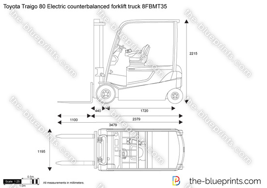 Toyota Traigo 80 Electric counterbalanced forklift truck 8FBMT35