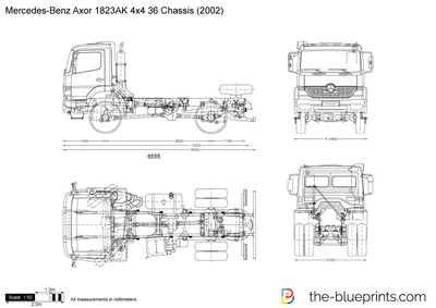 Mercedes-Benz Axor 1823AK 4x4 36 Chassis (2002)