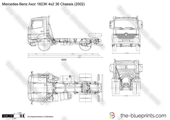 Mercedes-Benz Axor 1823K 4x2 36 Chassis