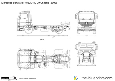 Mercedes-Benz Axor 1823L 4x2 39 Chassis (2002)