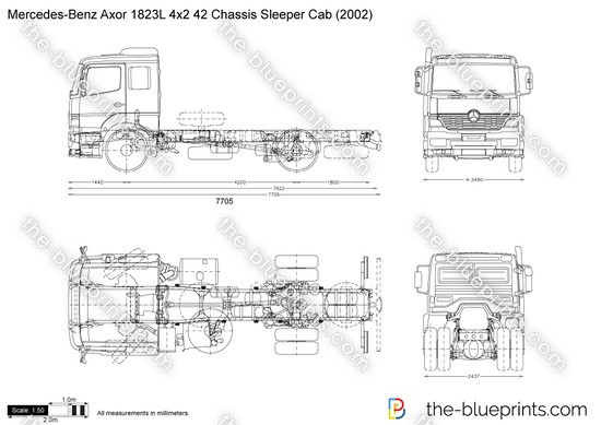 Mercedes-Benz Axor 1823L 4x2 42 Chassis Sleeper Cab