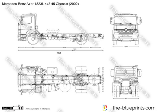 Mercedes-Benz Axor 1823L 4x2 45 Chassis