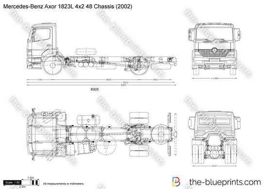 Mercedes-Benz Axor 1823L 4x2 48 Chassis