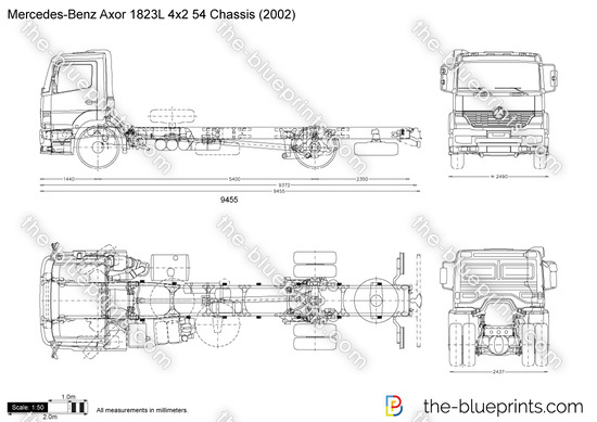 Mercedes-Benz Axor 1823L 4x2 54 Chassis