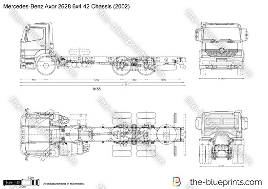 Mercedes-Benz Axor 2628 6x4 42 Chassis