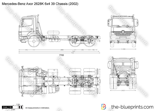 Mercedes-Benz Axor 2628K 6x4 39 Chassis