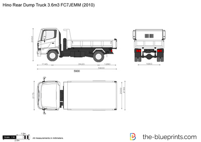 Hino Rear Dump Truck 3.6m3 FC7JEMM (2010)