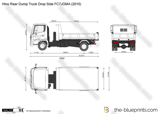 Hino Rear Dump Truck Drop Side FC7JGMA