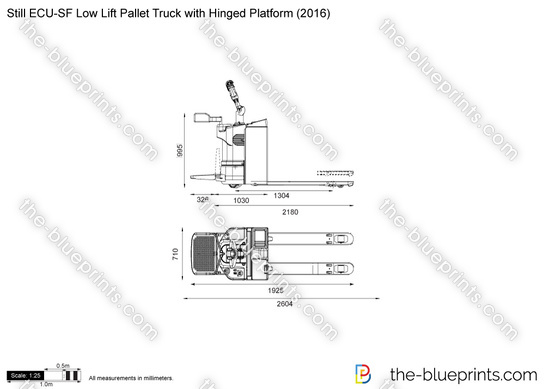 Still ECU-SF Low Lift Pallet Truck with Hinged Platform