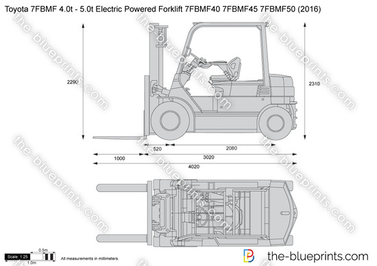 Toyota 7FBMF 4.0t - 5.0t Electric Powered Forklift 7FBMF40 7FBMF45 7FBMF50