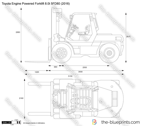 Toyota Engine Powered Forklift 8.0t 5FD80