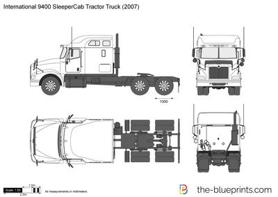 International 9400 SleeperCab Tractor Truck