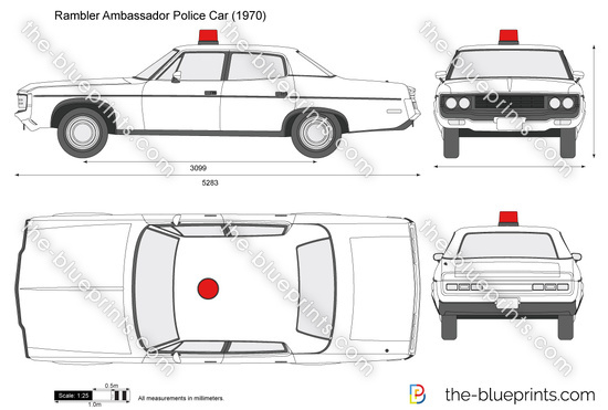 Rambler Ambassador Police Car
