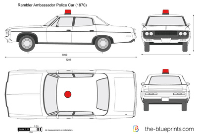 Rambler Ambassador Police Car