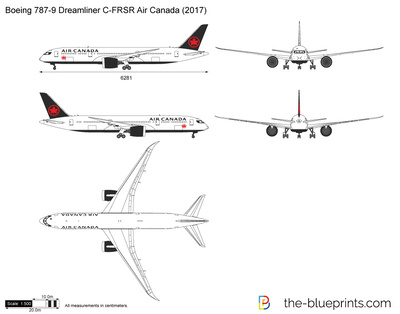 Boeing 787-9 Dreamliner C-FRSR Air Canada