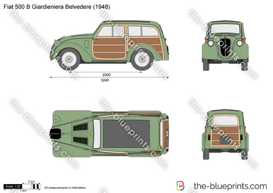Fiat 500 B Giardieniera Belvedere