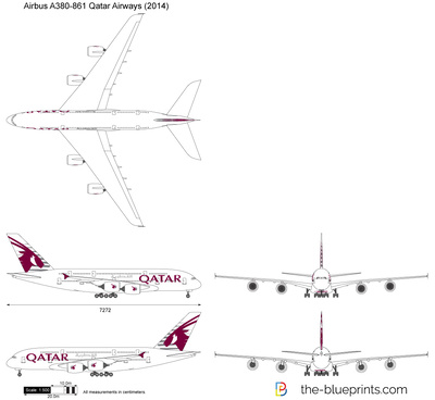 Airbus A380-861 Qatar Airways (2014)