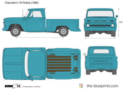 Chevrolet Corsa 1.6 Pick-Up vector drawing