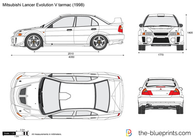 Mitsubishi Lancer Evolution V tarmac