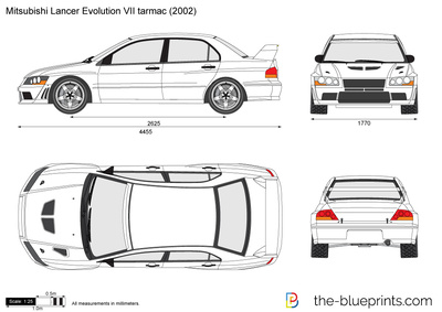 Mitsubishi Lancer Evolution VII tarmac