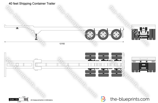 40 feet Shipping Container Trailer