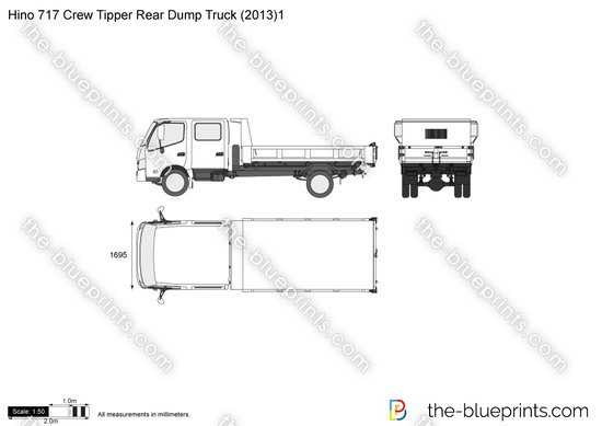Hino 717 Crew Tipper Rear Dump Truck