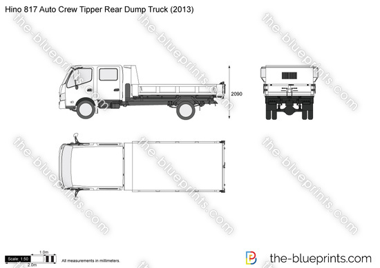 Hino 817 Auto Crew Tipper Rear Dump Truck