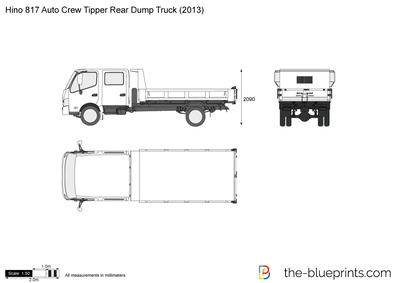 Hino 817 Auto Crew Tipper Rear Dump Truck (2013)
