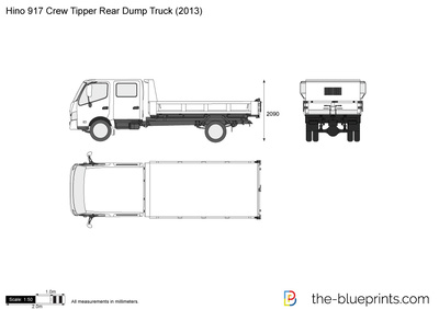 Hino 917 Crew Tipper Rear Dump Truck (2013)