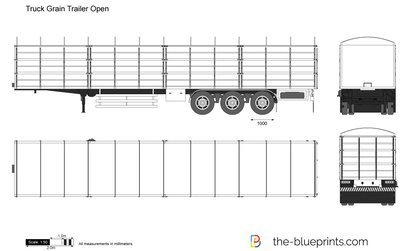 Truck Grain Trailer Open