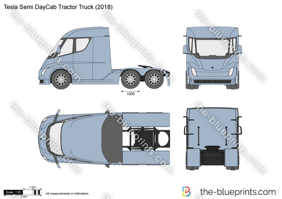Tesla Semi DayCab Tractor Truck