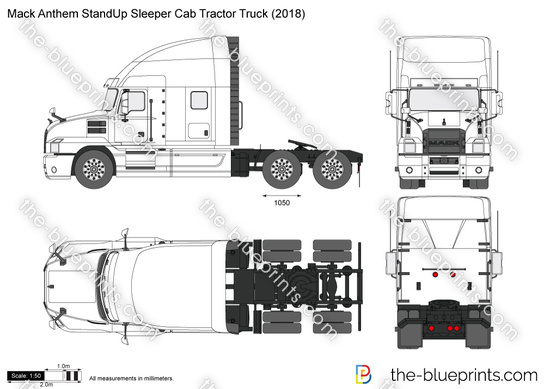 Mack Anthem StandUp Sleeper Cab Tractor Truck
