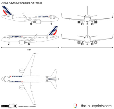 Airbus A320-200 Sharklets Air France