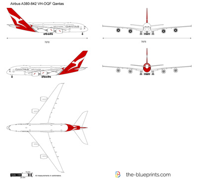 Airbus A380-842 VH-OQF Qantas