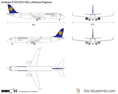 Embraer E190 (ERJ190) Lufthansa Regional