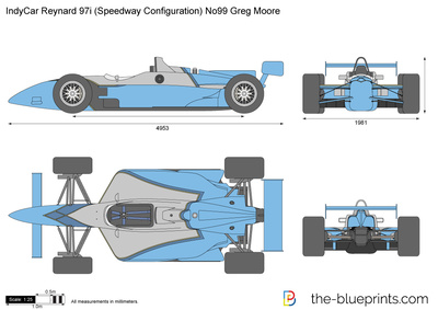 IndyCar Reynard 97i (Speedway Configuration) No99 Greg Moore