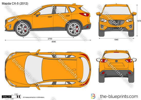  Dibujo vectorial Mazda CX-5