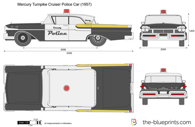 Mercury Turnpike Cruiser Police Car