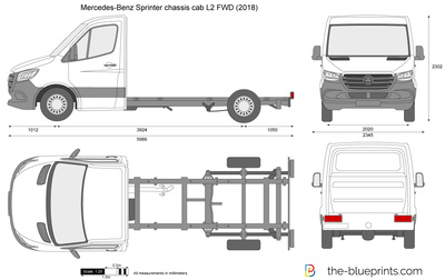 Mercedes-Benz Sprinter chassis cab L2 FWD