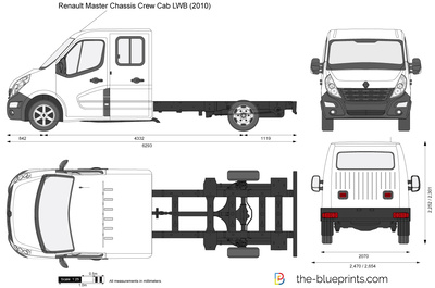 Renault Master Chassis Crew Cab LWB